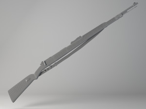 sniper refile kar98 3D 模型