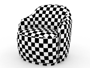 Barba armchair 3D Модель