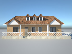 Gable home 3D Model