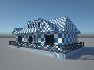 Gable home 3D Model