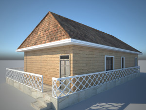 Gable home 3D Model