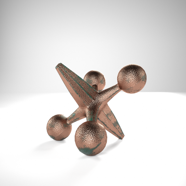 Iron jack figurine 3D मॉडल .c4d .max .obj .3ds .fbx .stl .blend 