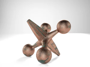 Iron jack figurine 3D Model