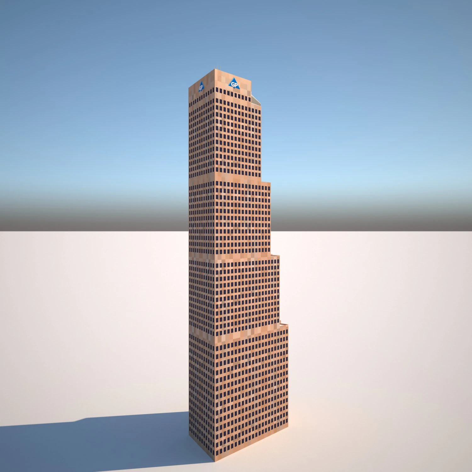 Georgia-Pacific Tower 3D Model .c4d .max .obj .3ds .fbx .stl .blend 