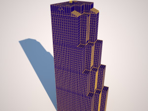 Georgia-Pacific Tower 3D मॉडल