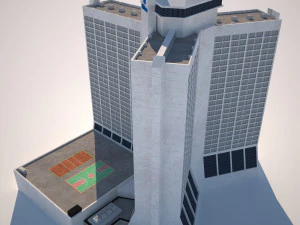 Hotel Hilton Atlanta 3D Modell