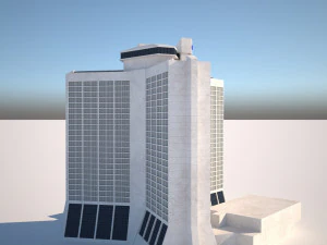Hotel Hilton Atlanta 3D Model
