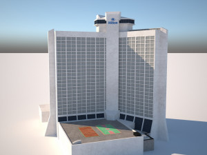 Hotel Hilton Atlanta Modello 3D