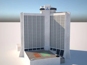 Hotel Hilton Atlanta 3D Model