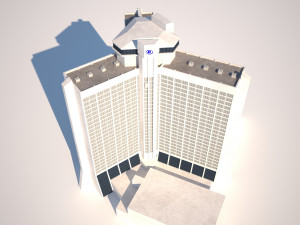 Hotel Hilton Atlanta Modello 3D