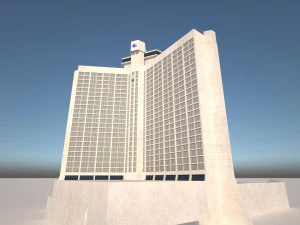 Hotel Hilton Atlanta 3D Model