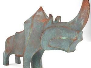 Rhino figurine 3D Model