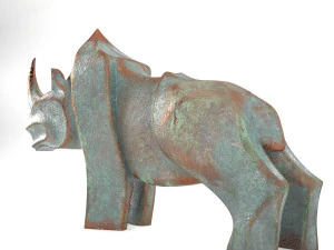 Rhino figurine 3D Model