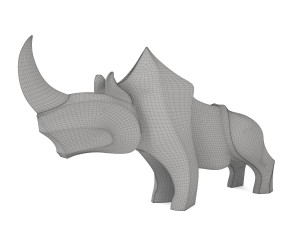 Rhino figurine 3D Model