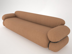 Sofa 70s Modelo 3D