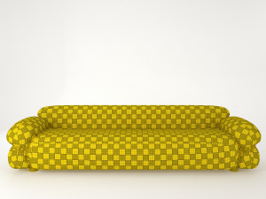Sofa 70s Modelo 3D