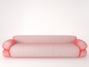 Sofa 70s Modelo 3D