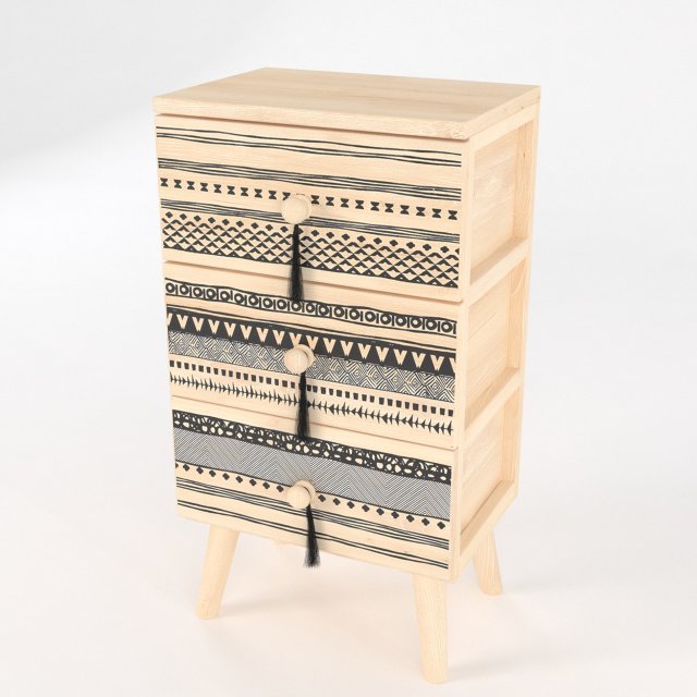 Bedside table 3D मॉडल .c4d .max .obj .3ds .fbx .stl .blend 