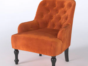 Chesterfield armchair 3D Model