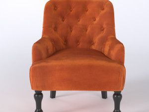 Chesterfield armchair 3D Model