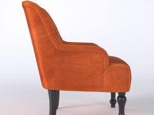 Chesterfield armchair 3D Model