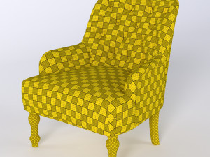 Chesterfield armchair 3D Model