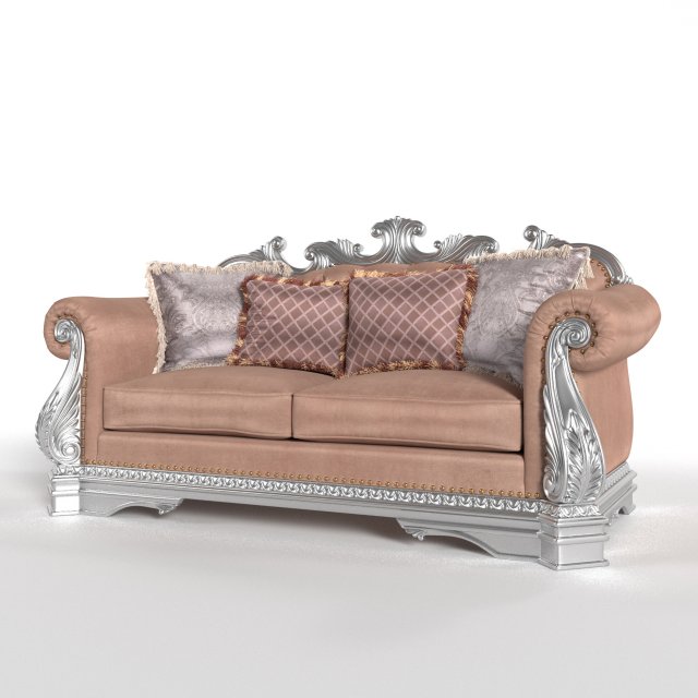 Luxury sofa 3D Model .c4d .max .obj .3ds .fbx .stl .blend 