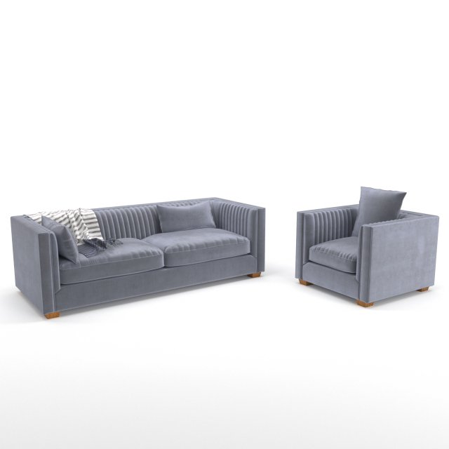 Blake Sofa5 Modèle 3D .c4d .max .obj .3ds .fbx .stl .blend 