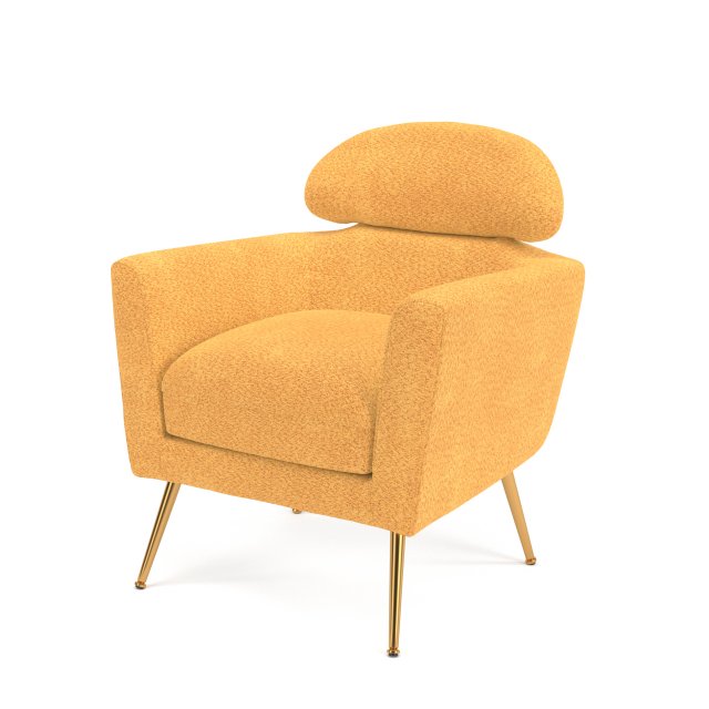 Tillie Upholstered Armchair 3D मॉडल .c4d .max .obj .3ds .fbx .stl .blend 