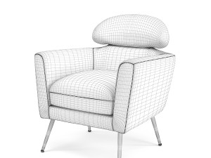 Tillie Upholstered Armchair 3D मॉडल
