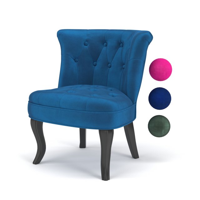 Grenier Upholstered Barrel Chair Model 3D .c4d .max .obj .3ds .fbx .stl .blend 