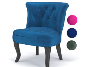 Grenier Upholstered Barrel Chair 3D 模型