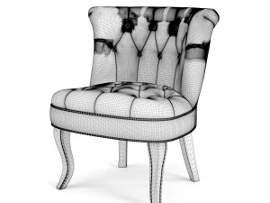 Grenier Upholstered Barrel Chair 3D Model