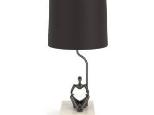 Resin table lamp 3D Модель