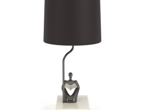 Resin table lamp 3D Модель