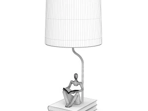 Resin table lamp 3D Model