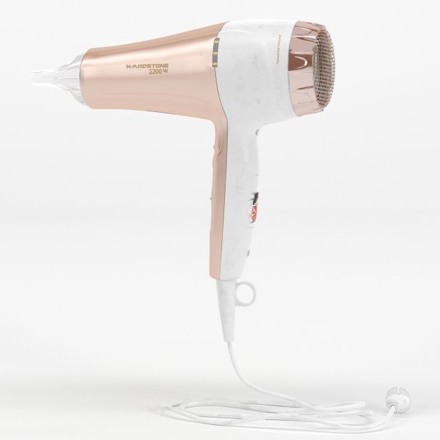 Hair Dryer 3D 模型 .c4d .max .obj .3ds .fbx .stl .blend 