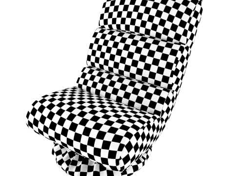 Adjustable floor chair Modello 3D