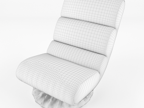 Adjustable floor chair Modello 3D