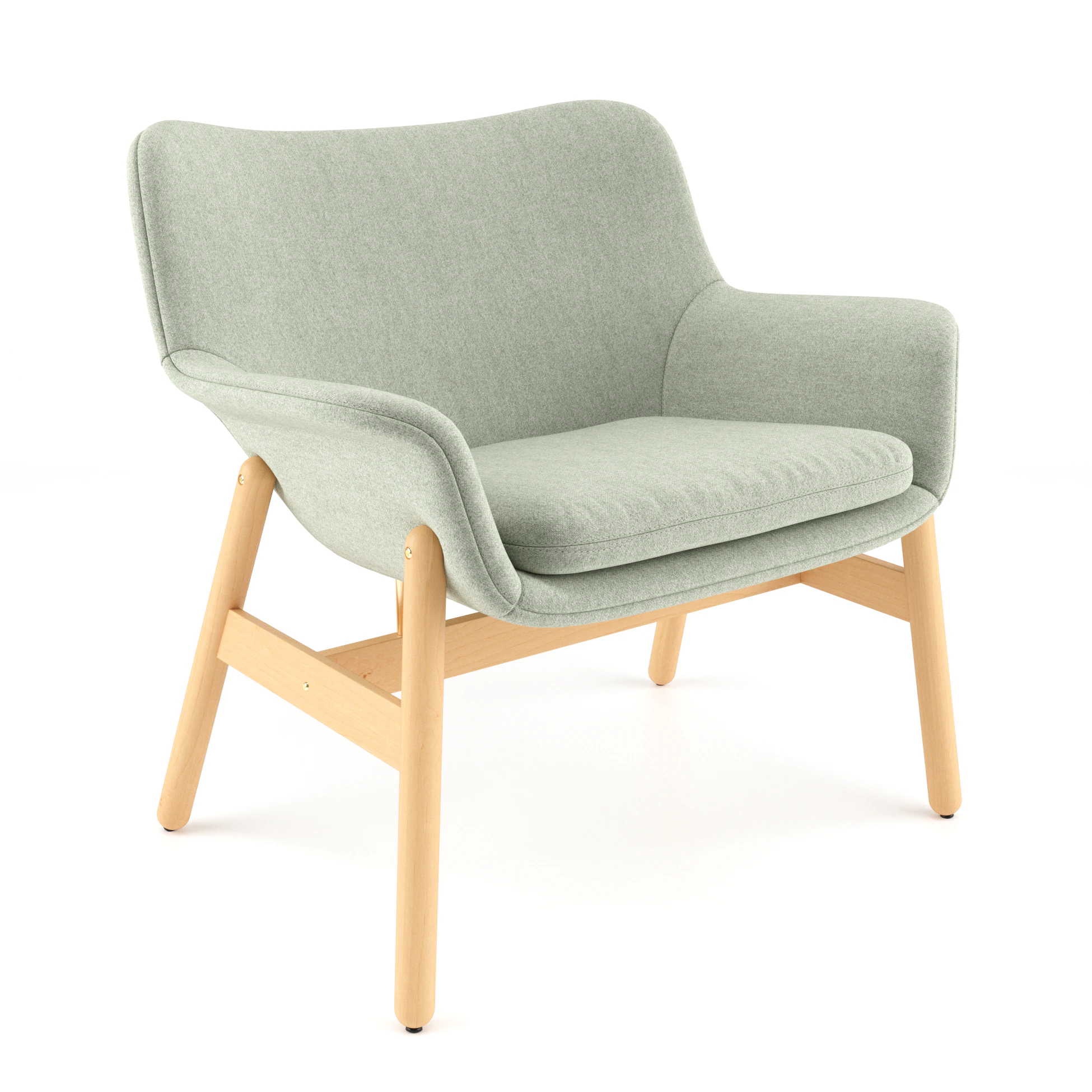 Vedbo Gunnared armchair 3D Model .c4d .max .obj .3ds .fbx .stl .blend 