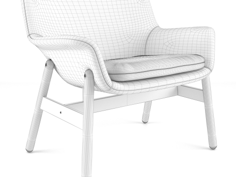 Vedbo Gunnared armchair Modello 3D