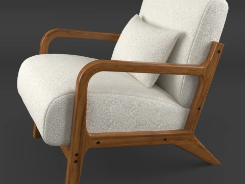 Attic armchair 3D Model