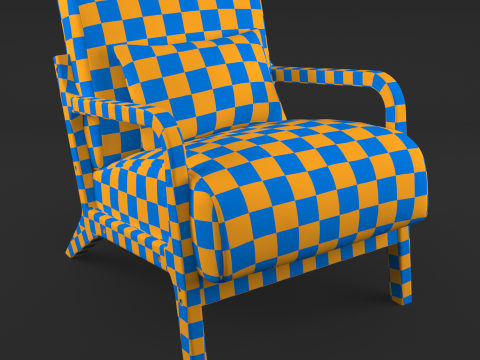 Attic armchair 3D-Modell