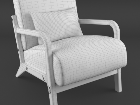 Attic armchair 3D-Modell