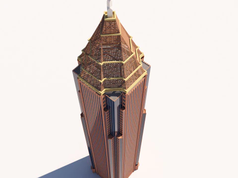 美国银行广场 3D 模型