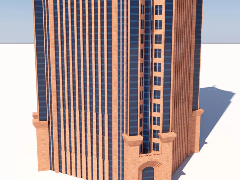 美国银行广场 3D 模型
