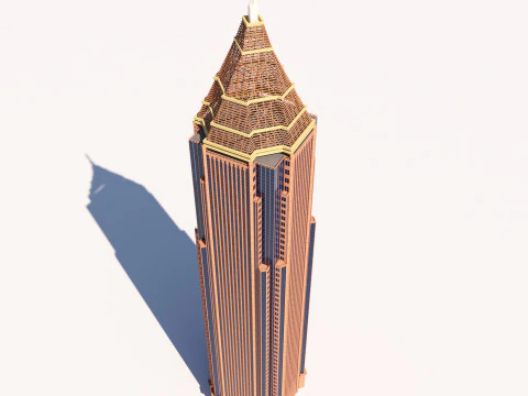 美国银行广场 3D 模型