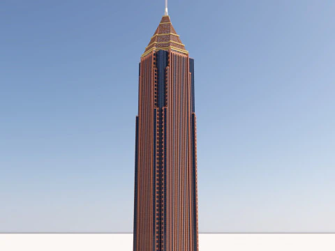 美国银行广场 3D 模型