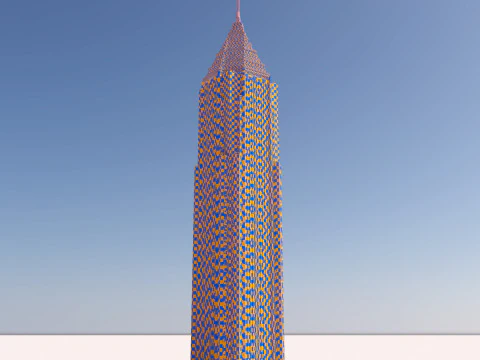 美国银行广场 3D 模型