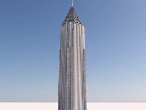 美国银行广场 3D 模型